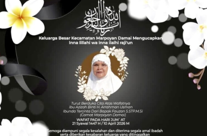 Paguyuban Persatuan Masyarakat Aceh Provinsi Riau Berduka, Ibunda Ketua Permasa Tutup Usia