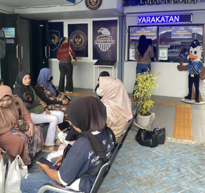 Humanisasi Pelayanan, Lapas Pekanbaru Tingkatkan Kualitas Pelayanan Kunjungan