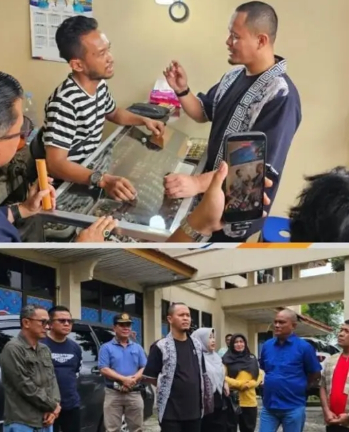 Kadisperindag Pekanbaru Dampingi Walikota Kunjungan ke Kios Baru Akik dan UPT Metrologi Legal Pasar Palapa