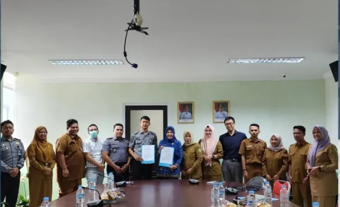 Lapas Narkotika Rumbai Teken Perjanjian Kerja Sama dengan Rumah Sakit Jiwa Tampan Provinsi Riau