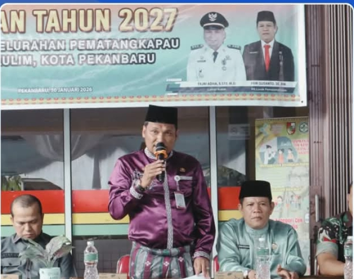 Camat Kulim Hadiri Musrenbang Kelurahan Pematangkapau