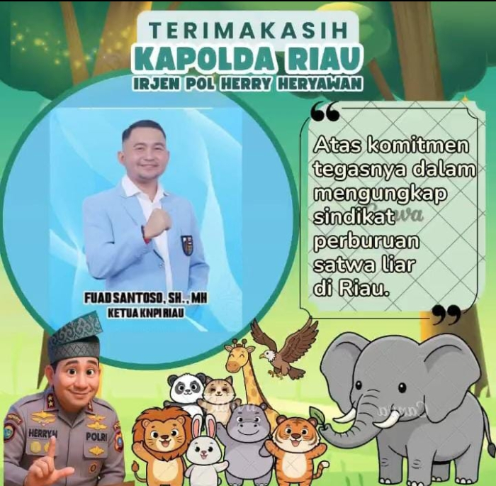 Ketua DPD KNPI Riau Fuad Santoso Beri Apresiasi dan Terimakasih Kepada Kapolda Riau