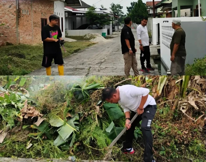 Camat Kulim Fajri Adha Pimpin Goro Massal Di Lima Kelurahan
