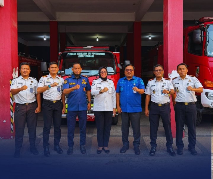 Perkuat Sinergitas, Lapas Narkotika Rumbai Silaturrahmi Dengan BPBD dan DPKP Kota Pekanbaru