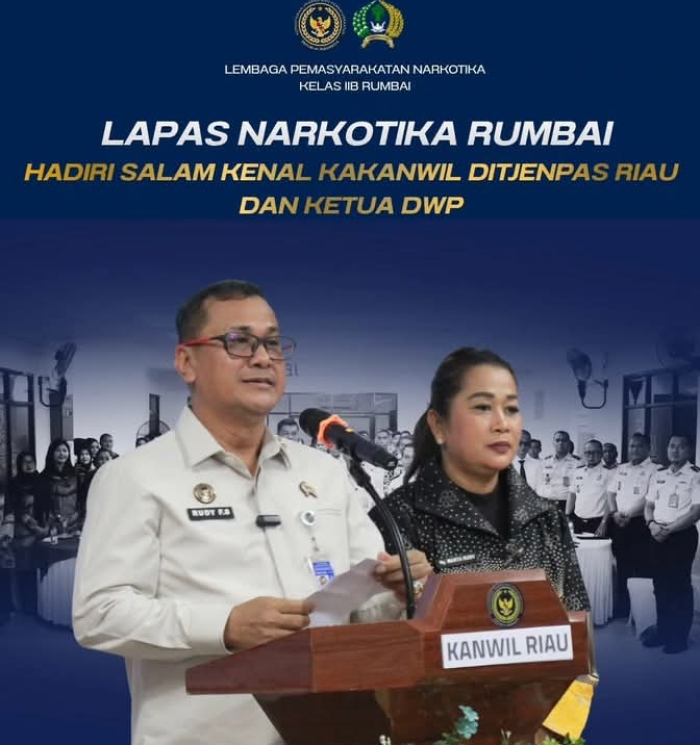 Lapas Narkotika Rumbai Hadiri Salam Kenal Kakanwil Ditjenpas Riau dan Ketua DWP