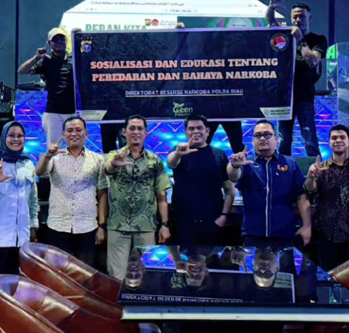 Saling Berkomitmen Perangi Narkoba, Ditresnarkoba Polda Riau bersama Grand Dragon Gelar Sosialisasi dan Edukasi