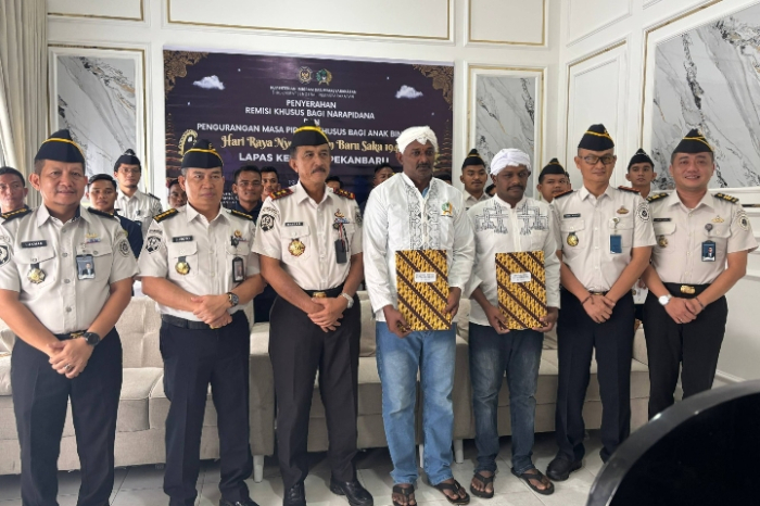 Tanpa Sekat Bangsa dan Agama, Lapas Pekanbaru Berikan Remisi Nyepi 2026 Bagi WNA Asal Malaysia