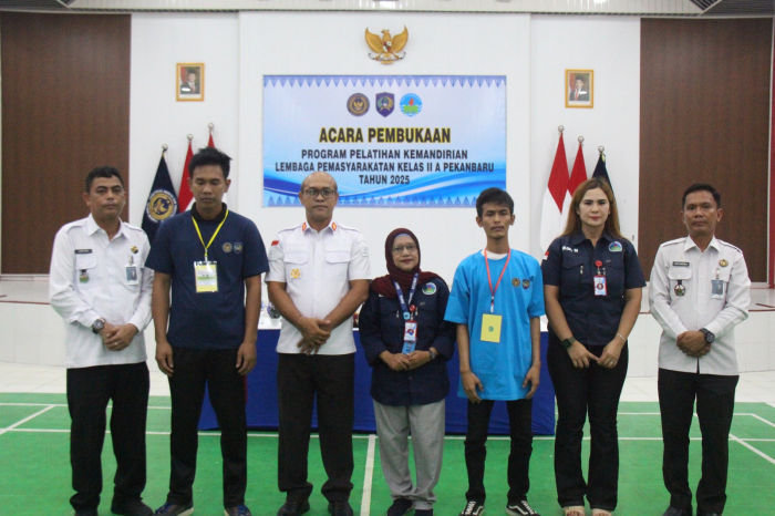 Wujudkan Warga Binaan Berdaya dan Siap Kembali ke Masyarakat, Lapas Pekanbaru Gelar Pembukaan Pelatihan Kemandirian