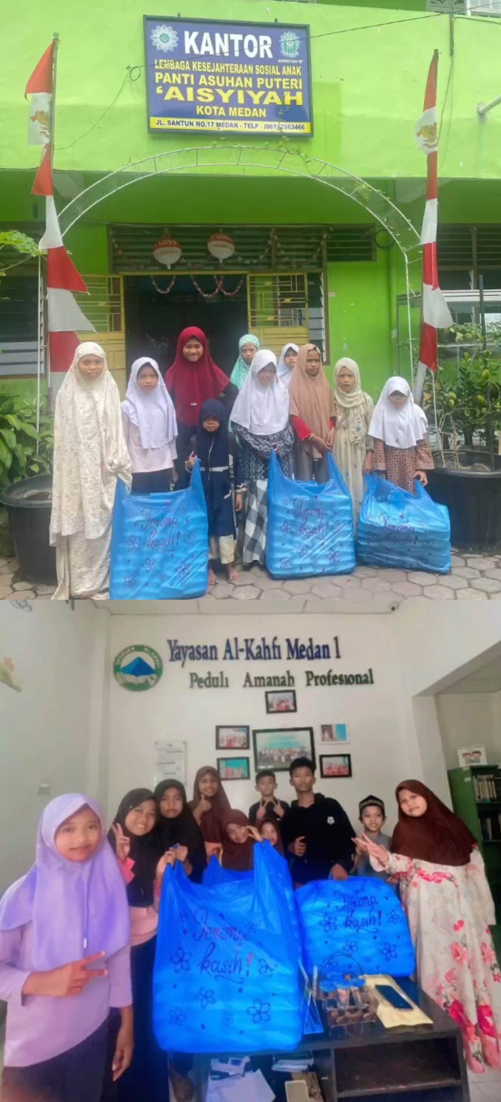 Dua Panti Asuhan Disambangi Tim Jumat Berkah Grand Dragon dan New Paragon