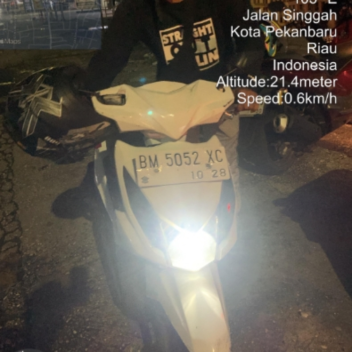 Petugas Dishub Pekanbaru Gagalkan Aksi Pencurian Kabel PJU, Parang Hingga Motor Pelaku Diamankan