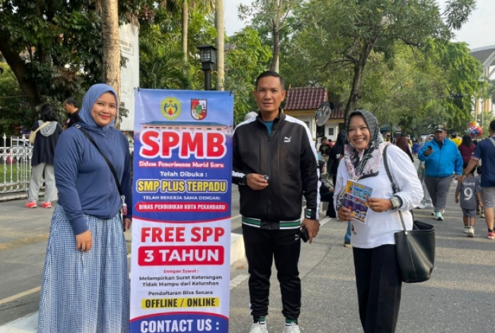 Disdik Pekanbaru Gelar Sosialisasi di CFD, Gandeng Sejumlah Sekolah Swasta dalam SPMB 2026