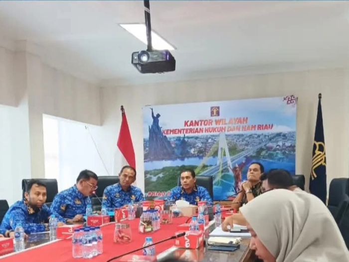 Tingkatkan Pelayanan, Lapas Narkotika Rumbai Ikuti Expose Pembangunan Gedung Tahun Anggaran 2025