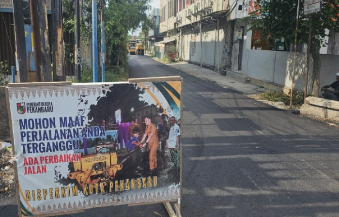 Gerak Cepat Wako Agung, Awal Tahun Jalan Rusak di Pekanbaru Mulai Diperbaiki