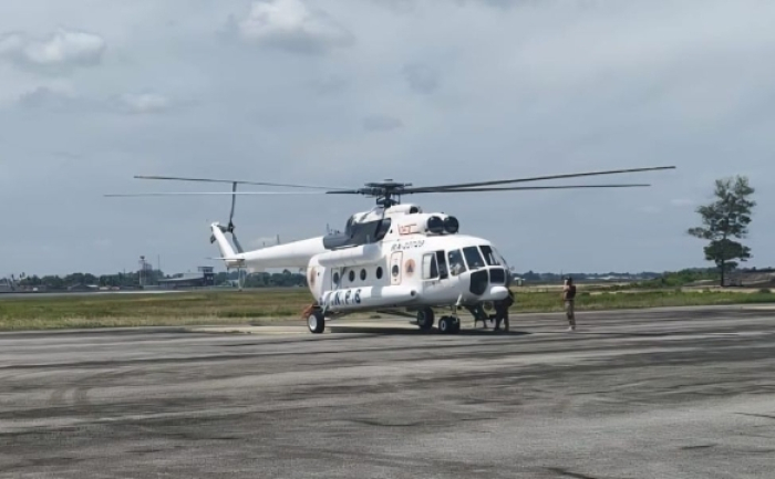 Tambah Kekuatan Atasi Karhutla, Helikopter Water Bombing Kembali Mendarat di Riau