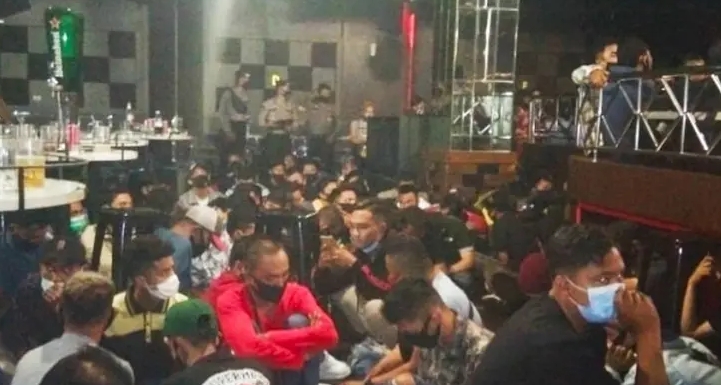 Cegah Penyebaran Covid 19, Polda Riau Razia Hiburan Malam