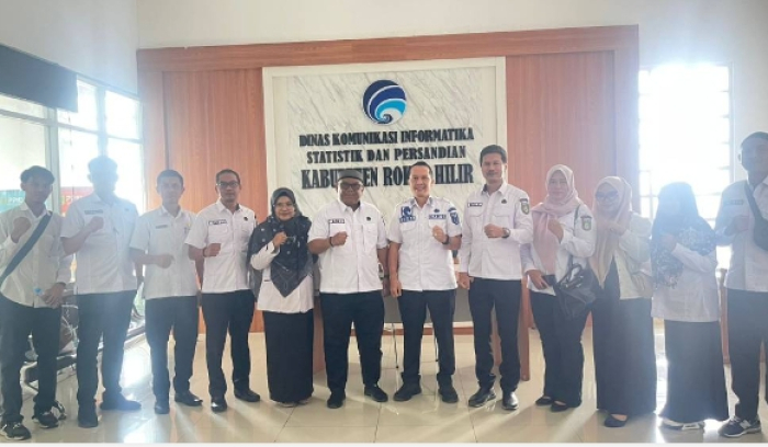 Tingkatkan Tata Kelola Interoperabilitas Data pada Portal Satu Data Indonesia, Diskominfotiksan Dumai Studi Tiru ke Rokan Hilir