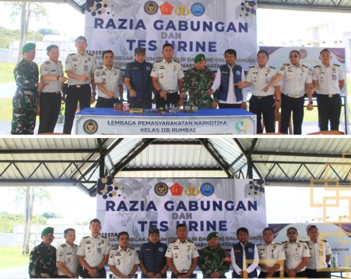 Razia Gabungan dan Tes Urine Bersama Penegak Hukum Dalam Rangka Memperingati Hari Bakti Pemasyarakatan Ke-62