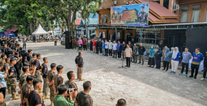 Goro Bersama, Wako Agung Intruksikan Satpol PP Jaga Profesionalisme