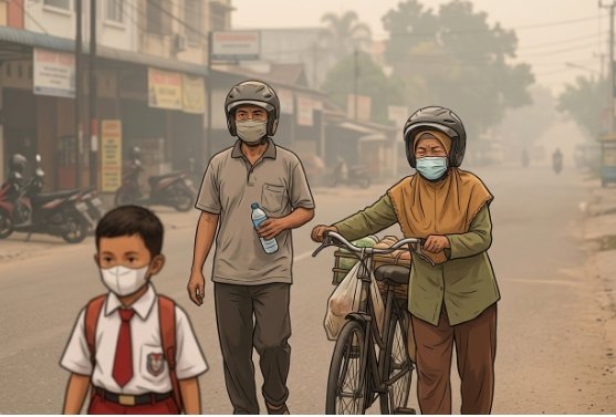 Selama Kabut Asap, Dinas Kesehatan Pekanbaru Catat 706 Warga Kena ISPA