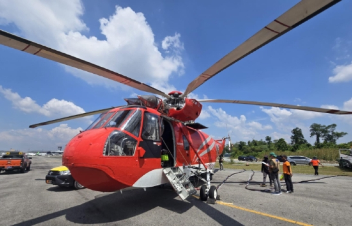 Sudah Mendarat di Pekanbaru, BNPB Tambah Satu Lagi Heli Water Bombing di Riau