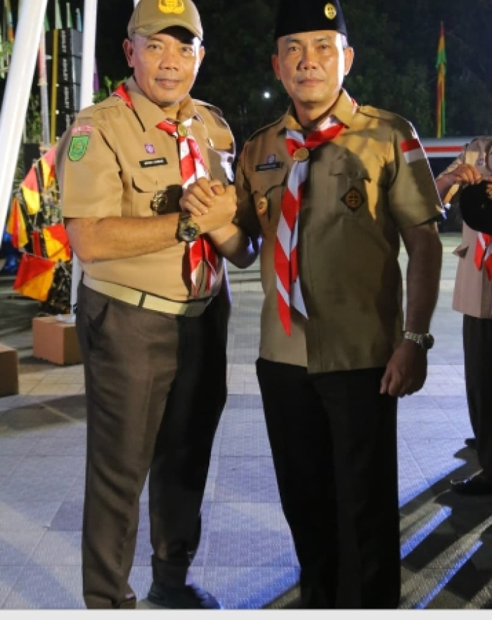 Sambut Iduladha, Pramuka Rumbai Barat Bantu Jaga Hewan Kurban di Empat Masjid