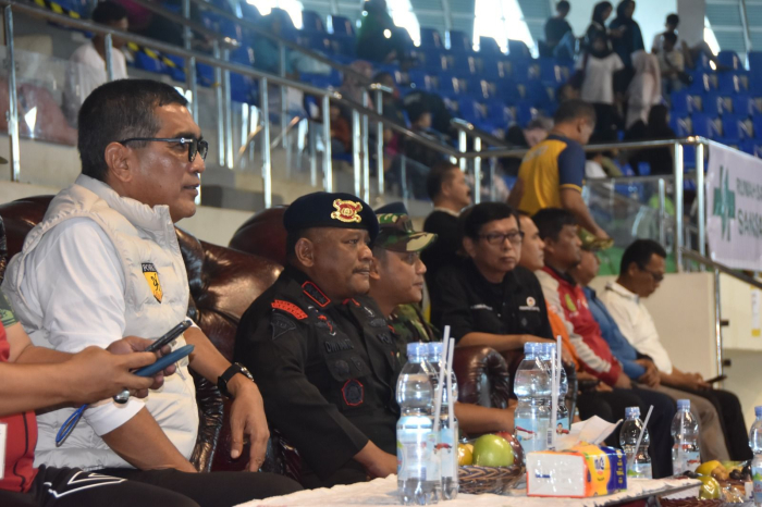 Dansat Brimob Polda Riau Hadiri Pembukaan Kejuaraan Forki Riau Open Championship 2024