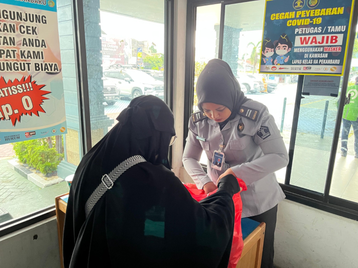 Lapas Kelas IIA Pekanbaru Tingkatkan Deteksi Dini Penyelundupan, Komitmen Lakukan Penggeledahan Pengunjung dan Barang Bawaan