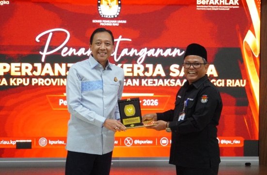 KPU Riau-Kejati Sepakati Kerja Sama untuk Perkuat Tata Kelola Kelembagaan