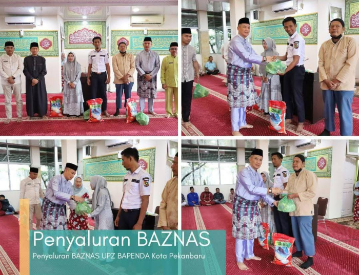 Momentum Menuju Pergantian Tahun, UPZ Bapenda Pekanbaru Salurkan Zakat Tahun 2024