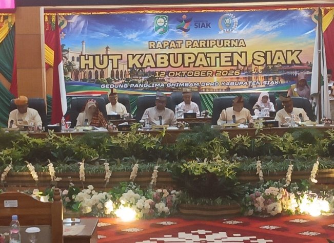DPRD Gelar Paripurna HUT ke-27 Kabupaten Siak, Bupati Afni Paparkan Capaian Pembangunan