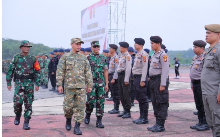 Wali Kota Pekanbaru Pimpin Upacara Pembukaan TMMD 2026 di Kecamatan Tenayan Raya