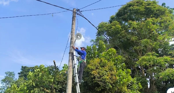 Ciptakan Rasa Aman di Masyarakat, Dishub Pekanbaru Pasang 20 Lampu PJU di Kelurahan Melebung