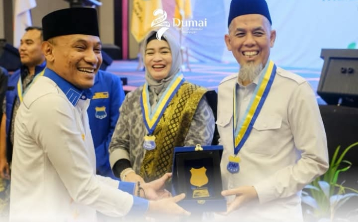 Walikota Dumai H Paisal Hadiri Pelantikan Ikatan Keluarga Alumni PMII 2025-2026