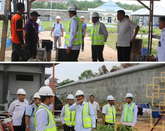Lapas Narkotika Rumbai Lakukan Penandatanganan Paket Pekerjaan Konstruksi Rehab Tembok Keliling dan Pembangunan Turap TA 2025