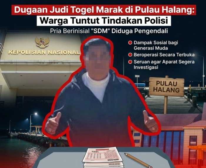 Dugaan Praktik Togel Merajalela di Pulau Halang, Inisial SDM Disebut-sebut Jadi Aktor dibalik Bisnis Haram