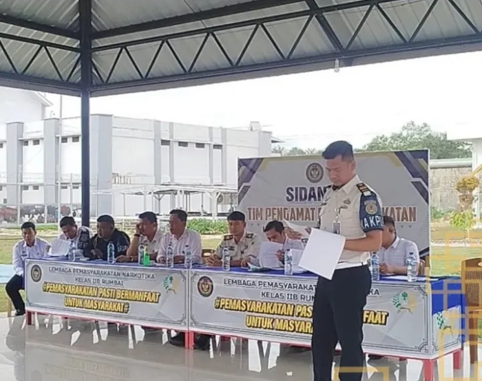 Warga Binaan Lapas Narkotika Rumbai Jalani Sidang TPP
