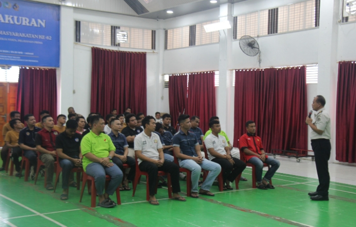Penguatan Peran Tamping, Plh. Kalapas Pekanbaru Tekankan Sikap Disiplin dan Tanggung Jawab