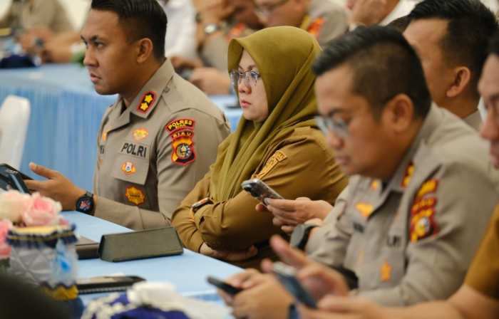 Perkuat Sinergi Pengamanan Idulfitri, Bupati Siak Hadiri Rakor Operasi Lancang Kuning 2026