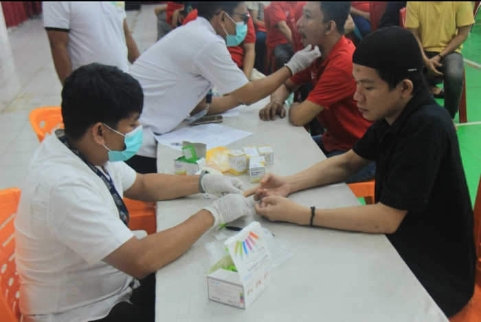 Lapas Pekanbaru Gandeng Puskesmas Sapta Taruna, Warga Binaan Antusias Ikuti Cek Kesehatan Gratis