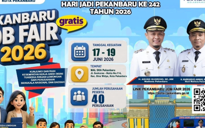 Pelamar Bisa Daftar Secara Online Dalam Pekanbaru Job Fair 2026, Berikut Penjelasan Kadisnaker