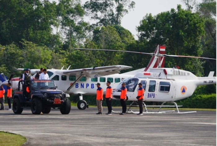 2 Unit Helikopter Patroli Dari BNPB Siap Bantu Penanganan Karhutla di Riau