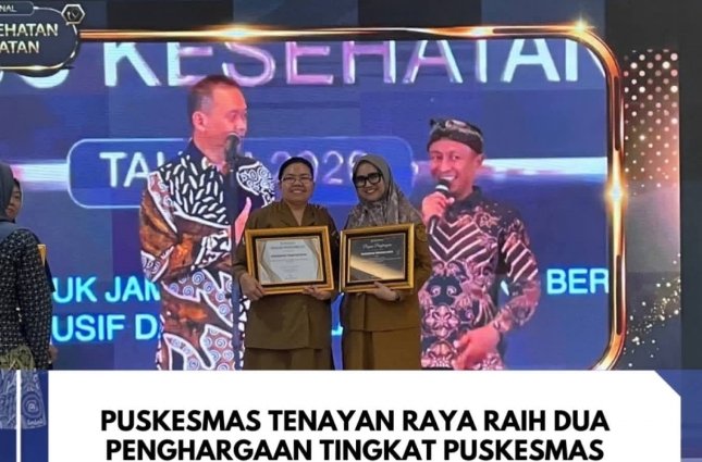 Puskesmas Tenayan Raya Raih Dua Penghargaan BPJS Kesehatan
