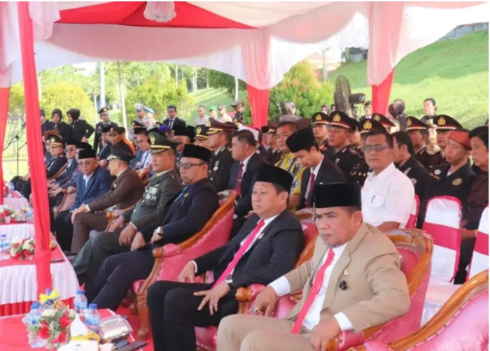 Bupati Pelalawan, H. Zukri Misran, S.E Hadiri Upacara Peringatan Hari Bhayangkara ke-79