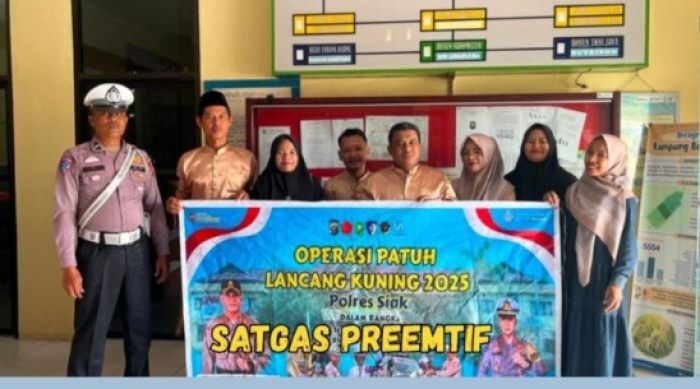 Satlantas Polres Siak Sosialisasikan Ops Patuh LK 2025 ke Perangkat Kampung Bungaraya