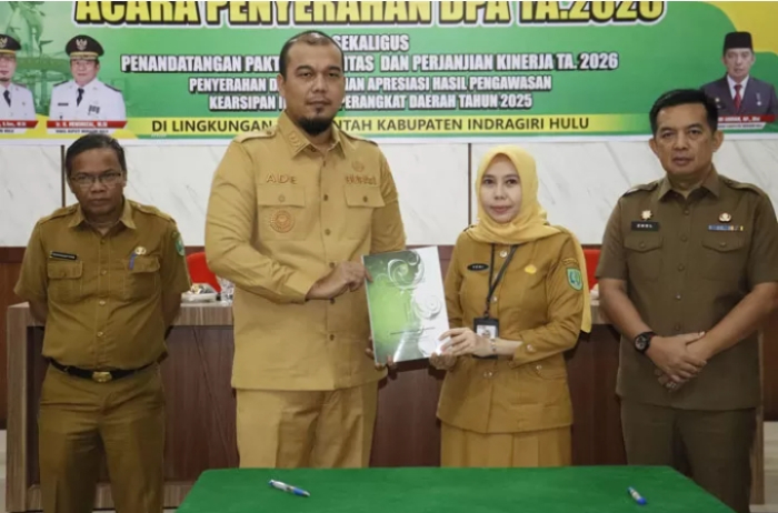 Bupati Inhu Serahkan DPA, Pelaksanaan Program 2026 Resmi Berjalan