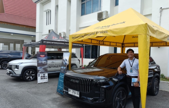 Terobosan Wako Pekanbaru Genjot Pendapatan PKB, Sediakan Stand Pameran Gratis di Kantor Bapenda