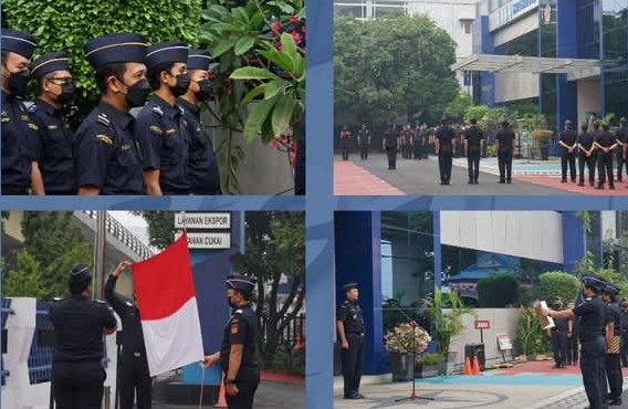 Laksanakan Upacara Bendera, Semua Unsur Bea Cukai Pekanbaru Diingatkan Untuk Menjaga Integritas