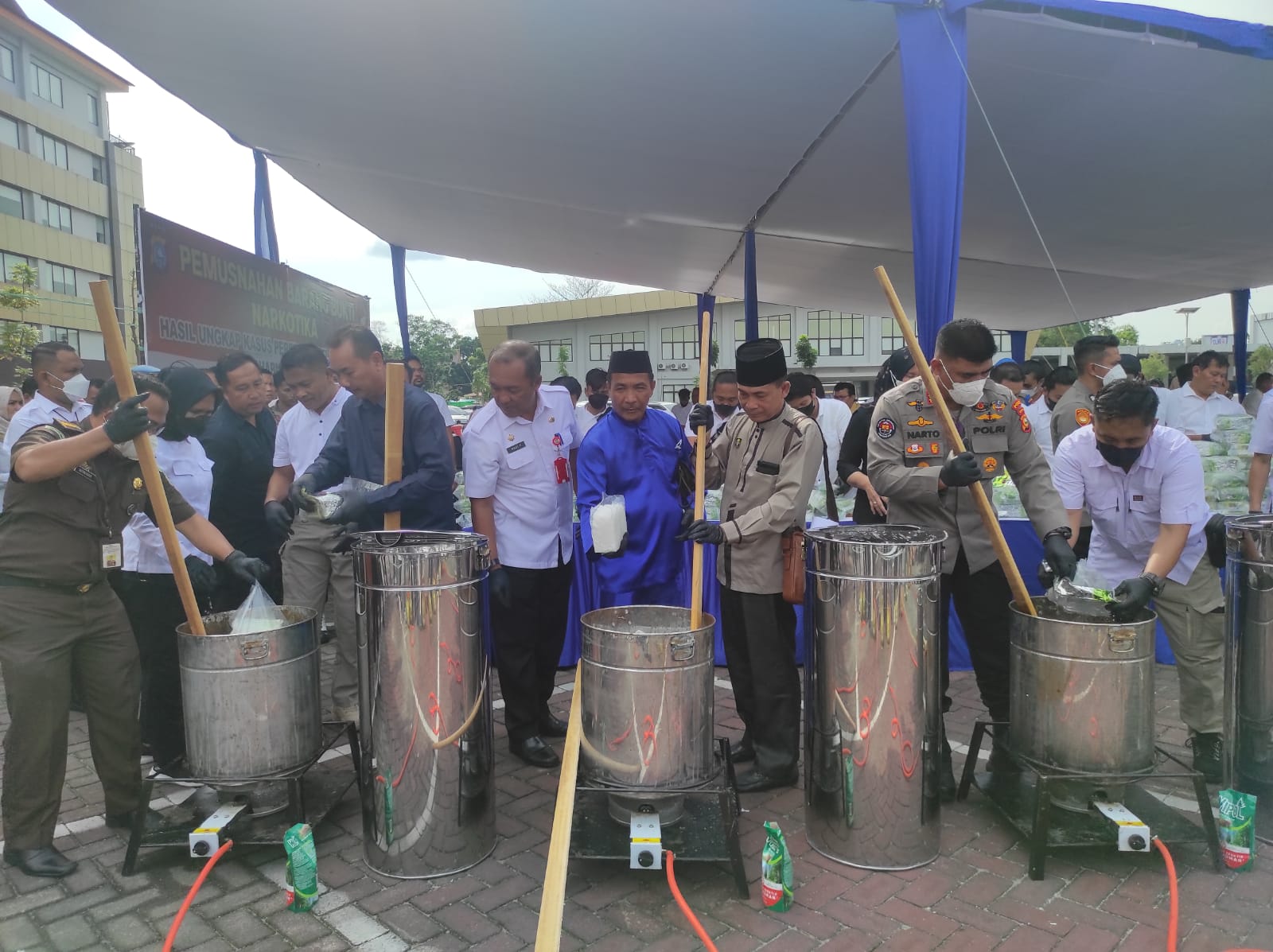 Gelar Pemusnahan Narkotika 276Kg, Ketua GRANAT Apresiasi Polda Riau