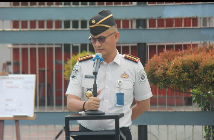 Apel Pagi Jadi Momentum Kalapas Pekanbaru Tekankan Integritas dan Berantas Halinar