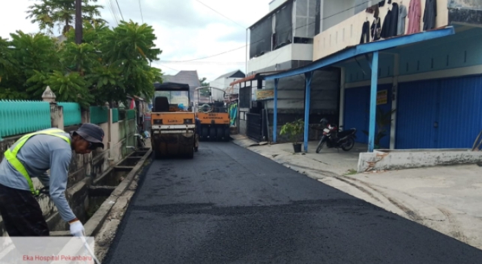 Mantan Gubernur Riau Apresiasi Walikota Pekanbaru, Jalan Teluk Leok Akhirnya Diaspal